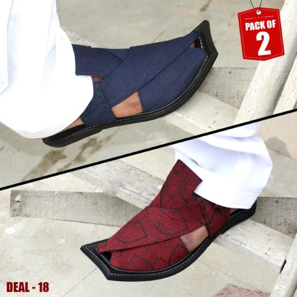 DEAL-18-peshawari-sandal-charsadda-chappal-kheri-deal-buy-1-get-1-free-pure leather-getitpk