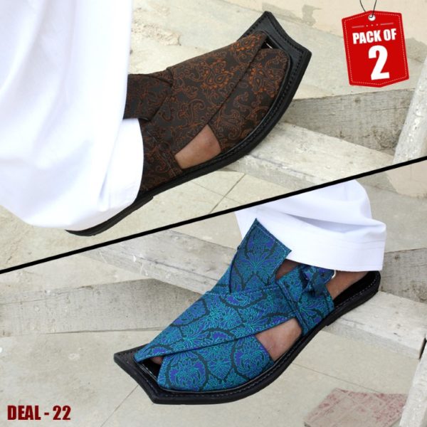 DEAL-22-peshawari-sandal-charsadda-chappal-kheri-deal-buy-1-get-1-free-pure leather-getitpk